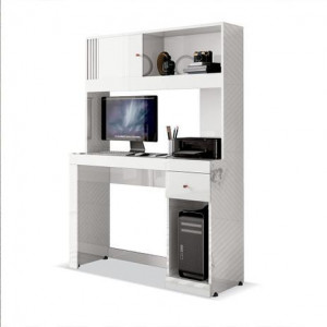 Mesa Para Computador E Escritório Office Joya Com Gaveta E Nicho Branca- Edn Móveis