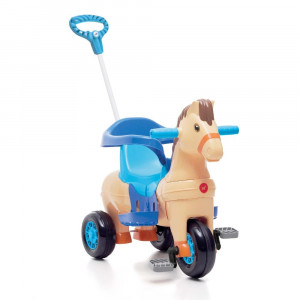 Triciclo Infantil 2 em 1 Empurrar Passeio Poto - Calesita